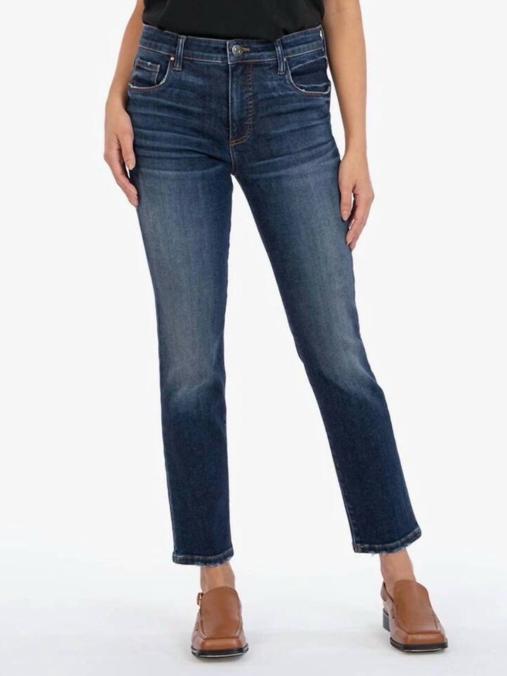Kut from the Kloth | Katy High Rise Ankle Straight Leg Jeans | Sz 8